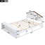 Lit plateforme taille avec lumières DEL et rangement,