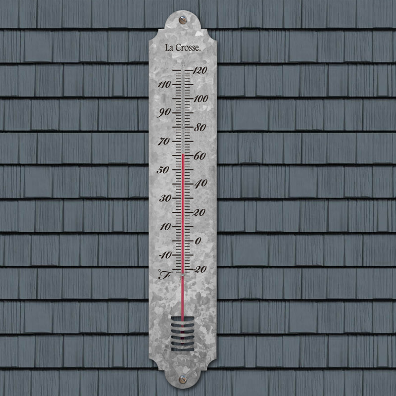 Thermomètre d'extérieur en métal 19,50 "