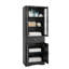Armoire de rangement de 66,9 po de hauteur avec quatre portes et tiroirs, tablette réglable