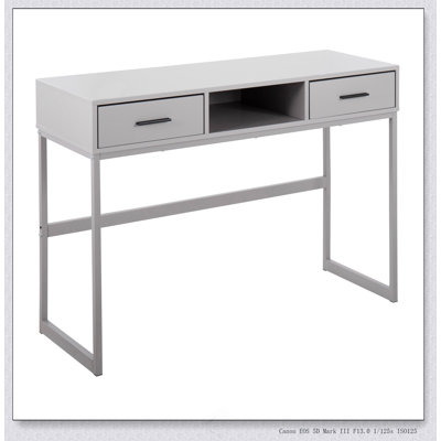 Console contemporaine en métal et bois