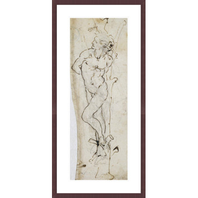 Study of St. Sebastian by Leonardo da Vinci -Framed Giclee Print