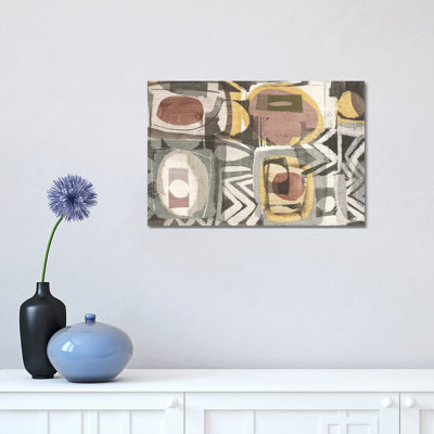 «Graphic Abstract III III Sunbake» par Wild Apple Portfolio - peinture sur toile tendue
