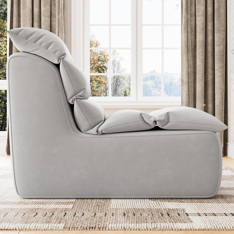 Fauteuil à billes ergonomique pour adultes, canapé-lit simple moderne, mousse à mémoire de forme à haute résilience