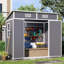 PP/Aluminum Alloy Outdoor Tool Shed