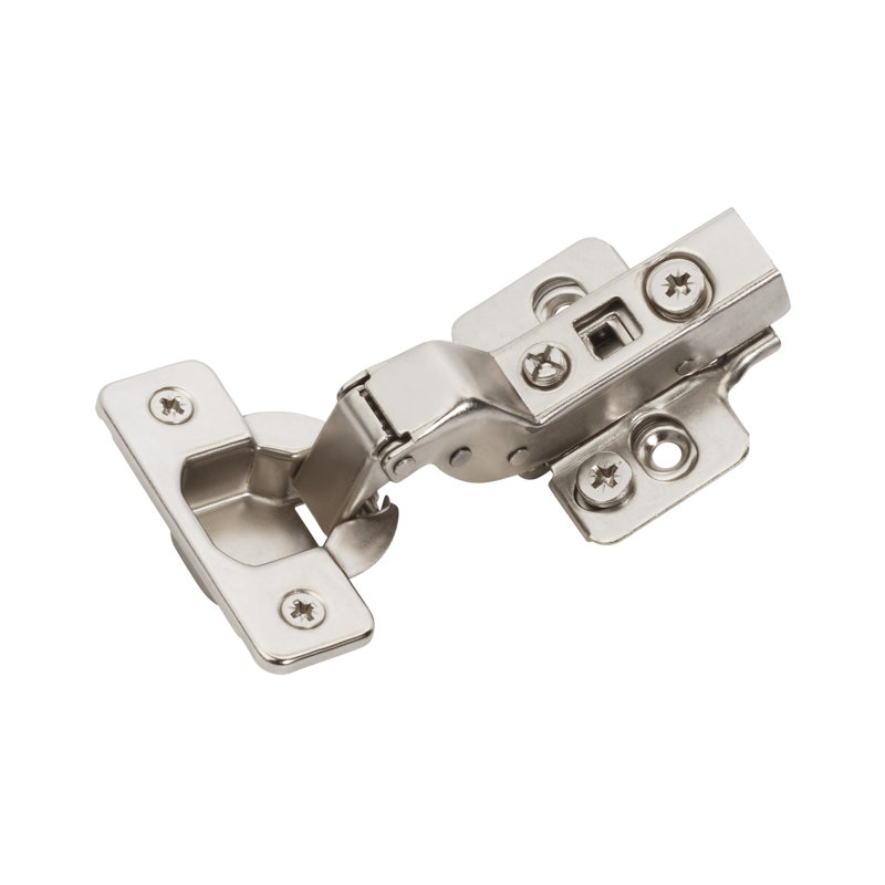 Nickel Full Inset Frameless Soft Close Euro Concealed Cabinet Hinge