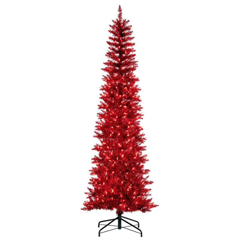 Artificial Christmas Tree with Lights, 7.5'