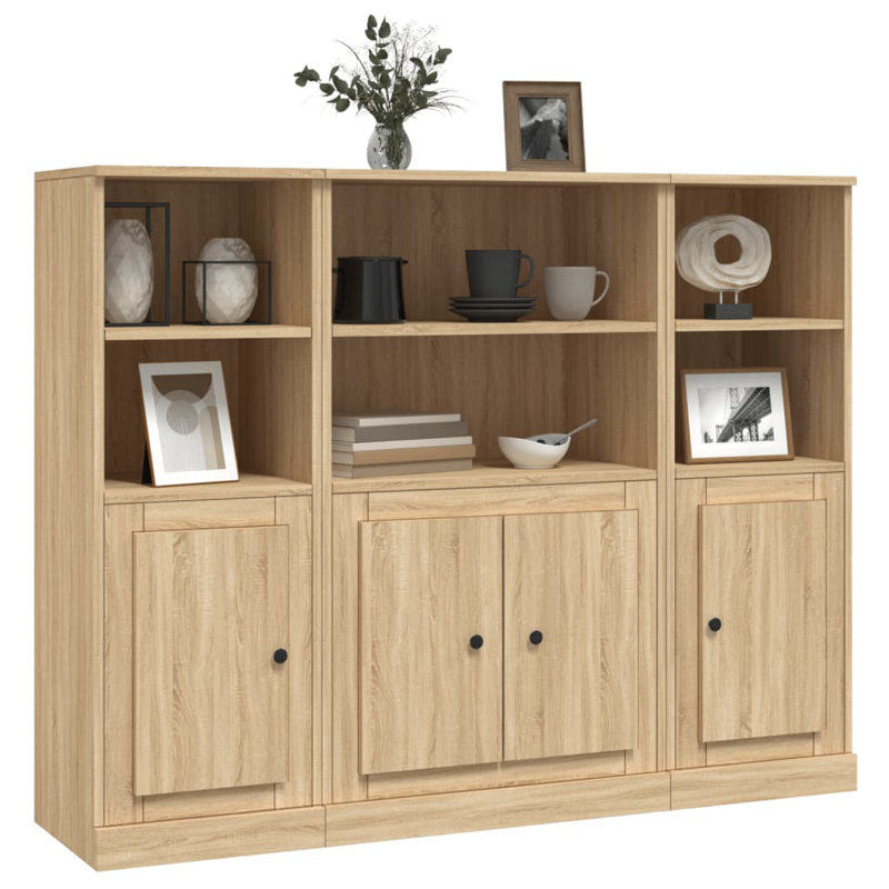 Oxly Display Cabinet, Sonoma Oak