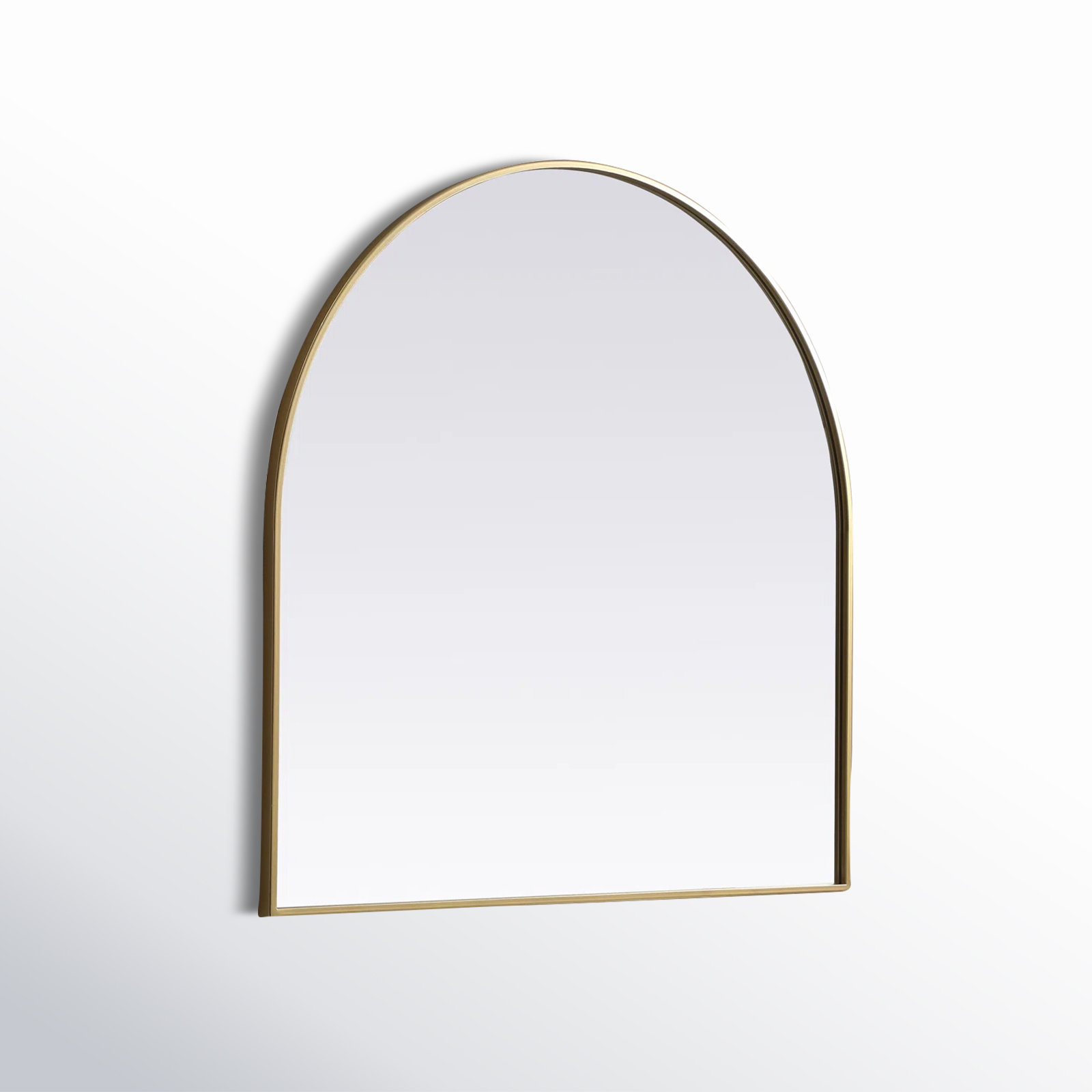 Sabine Metal Arch Wall Mirror, Brass, 36" x 36"