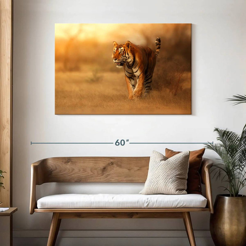 Hunting Tiger, 30" H x 45" W