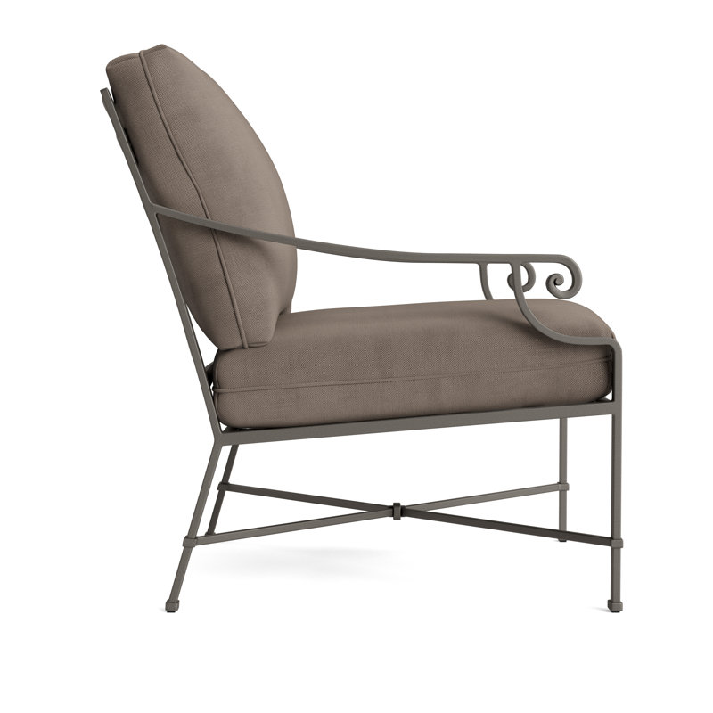 Venetian Outdoor Lounge Chair, Fusion Clay, Mica