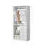 Alinda Closet Organizer System with Drawers and Hanging Rods, Open Wardrobe for Walk-in Closet with Multiple Shelves