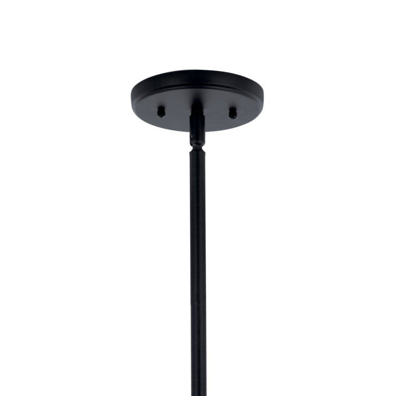 Lustre 6 lumières 30,25 po, Noir satiné