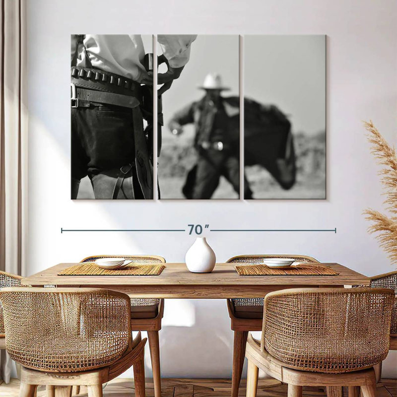 Lelar Cowboy Duel, 42" H x 65" W