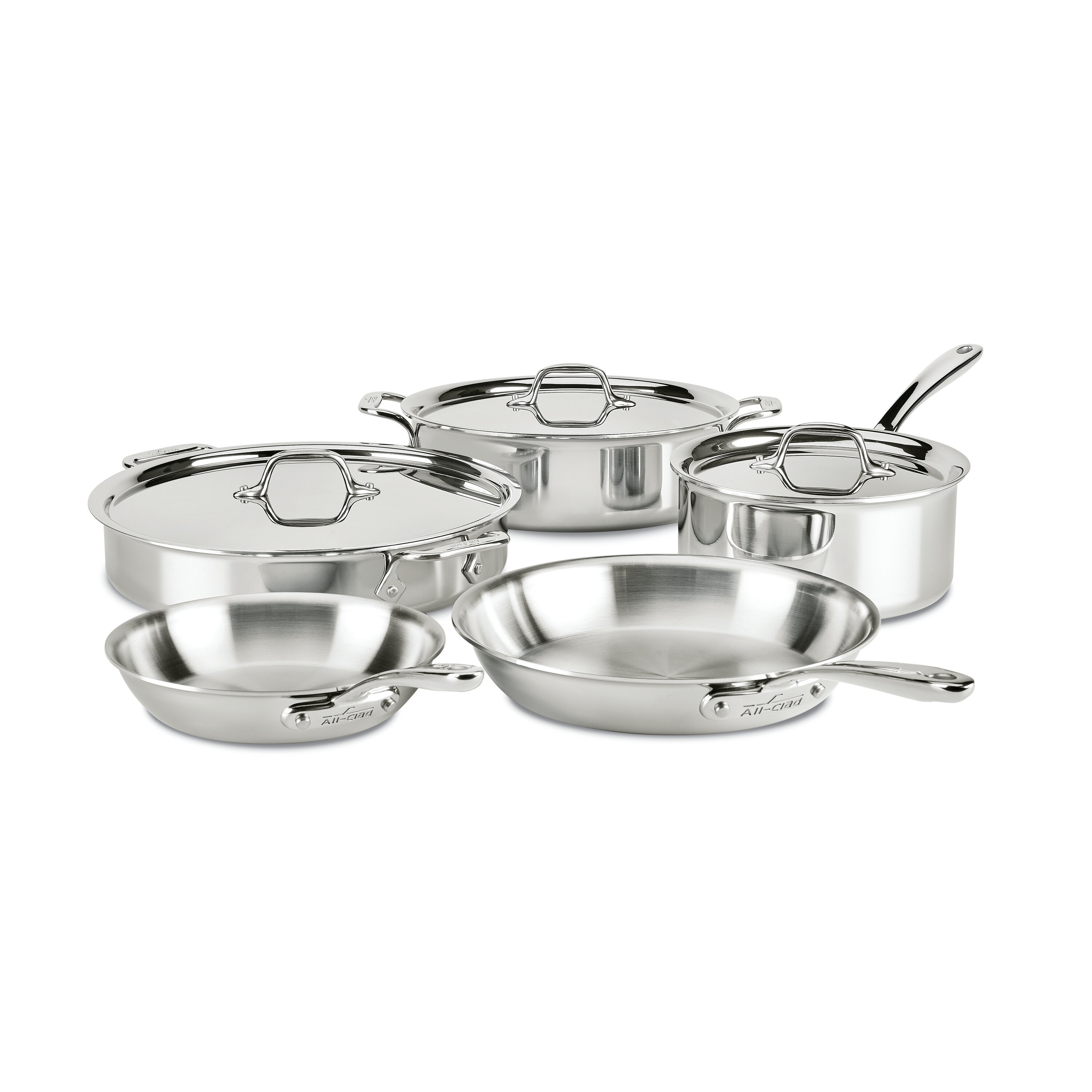 All-Clad d3 12-Piece Stainless Steel Cookware Set