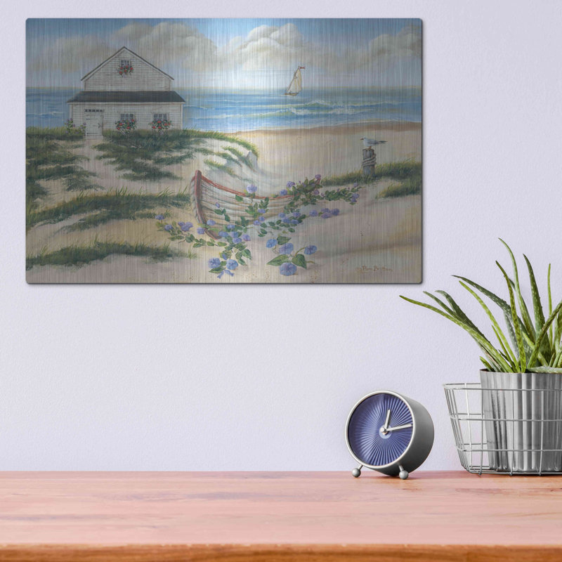 «Beach Cottage II» par Pam Britton, H 12 po x l 16 po