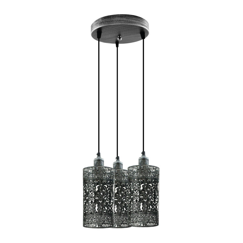 Moeller 3 - Light Cluster Pendant, Brushed Silver