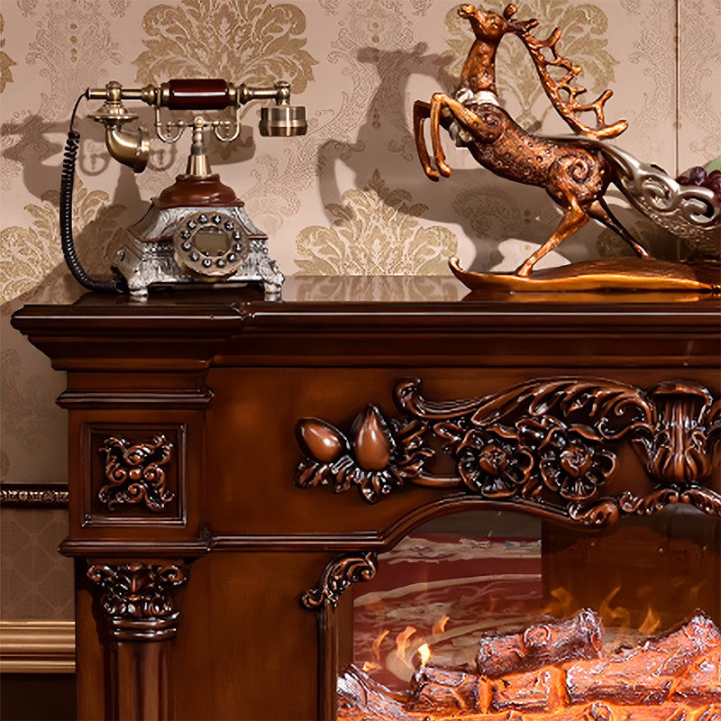 American Pastoral Fireplace, Brown
