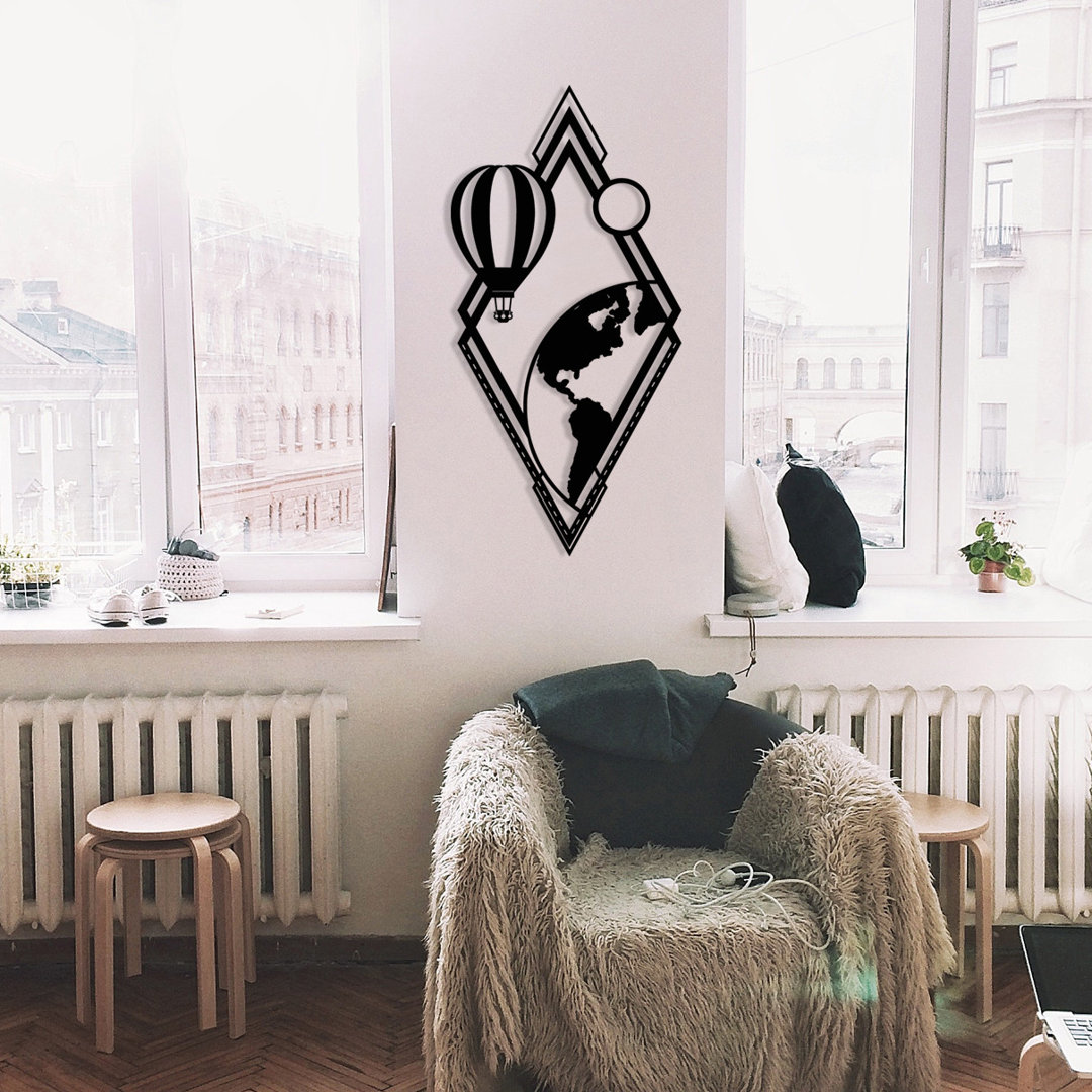 Modern Abstract Wall Decor on Metal Ebern Designs