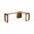 Burlywood L-Shaped Solid Wood Executive Desk-789392680