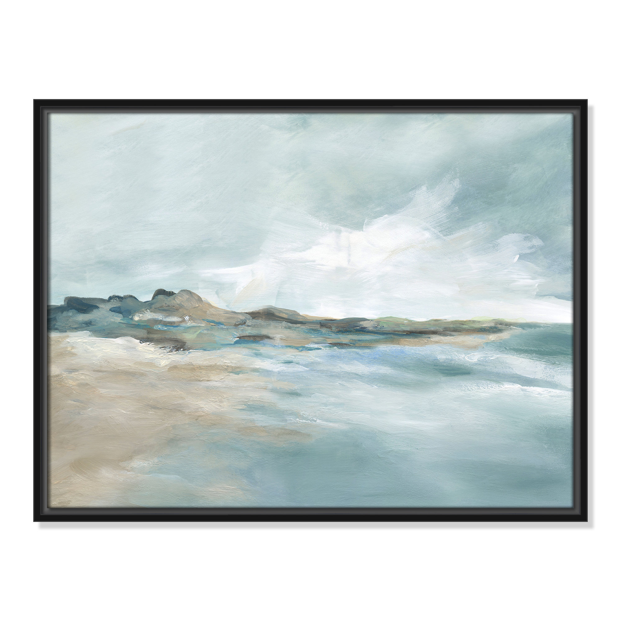 Sandpoint Print by Carol Robinson, Black, 19.5" H x 25.5" W