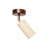 Elegant Wooden Chandelier with Travertine Cap, Beige & Walnut Finish, 8.7 x 8.3 x 8.3 inches | Max 10W GU10 Socket, 21.0 cm Total Height | Stylish Lighting for Modern Home Décor, IP20 Rated, Bulb Not Included-1389958905