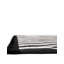 Tapis géométrique en polyester noir / blanc Lucerito-26688366