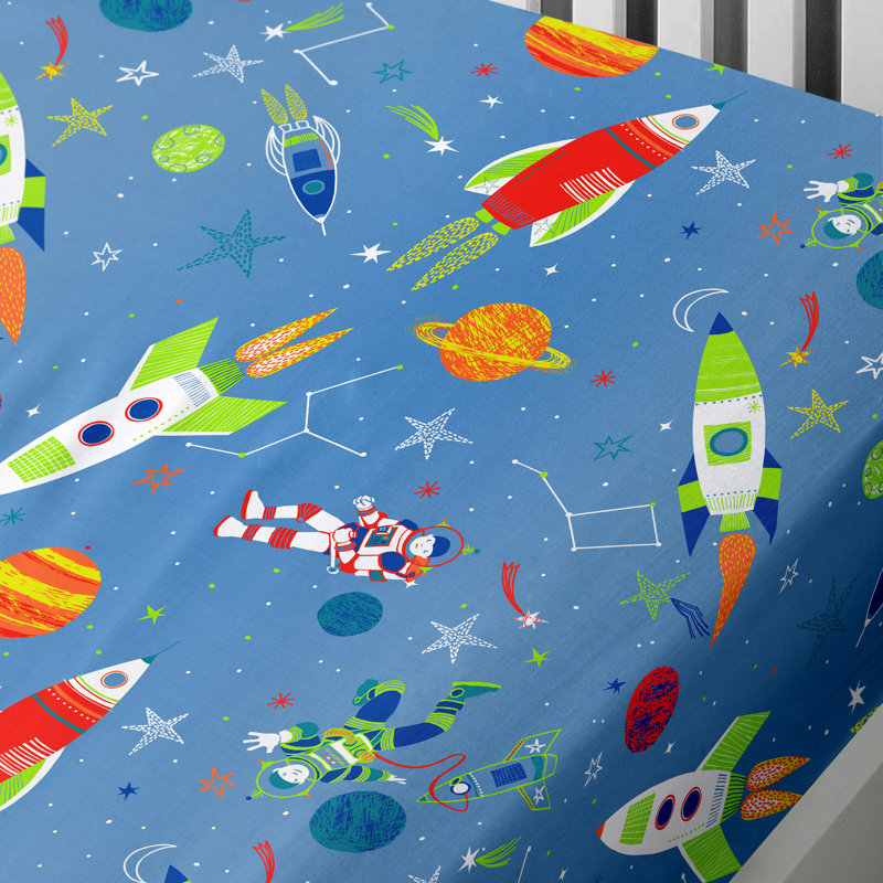 Supersonic Cotton Blend Fitted Sheet, Toddler (70 x 140 cm)