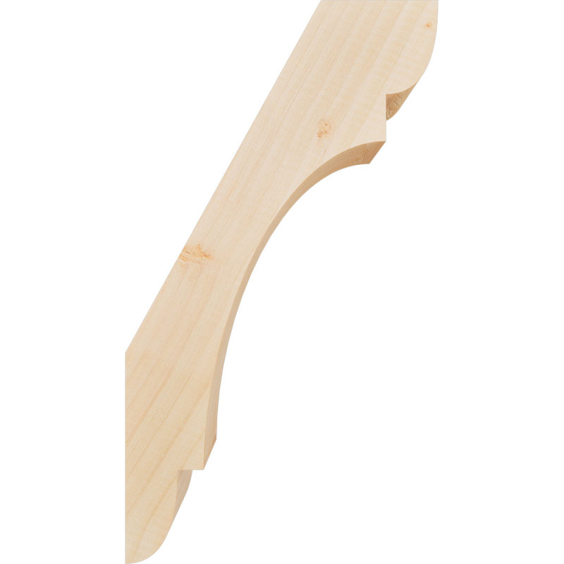 Attelle de genou olympique, Sapin de Douglas, H 18 po x l 3,5 po x P 10 po, Attelle lisse