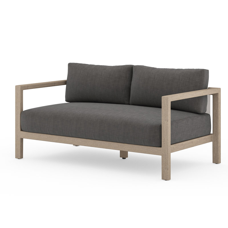 Sonoma Outdoor 2 - Seat Loveseat, Charcoal, Washed Brown