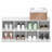 Shoe Rack, 8-Cube Shoe Organizer, Stackable Shoe Storage, 11.7 x 35.9 x 15.6, for Closet Entryway, Office, Garage, White-123204882