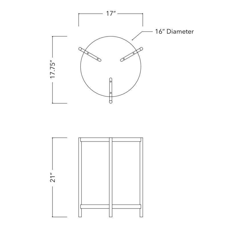 End Table, Pearl