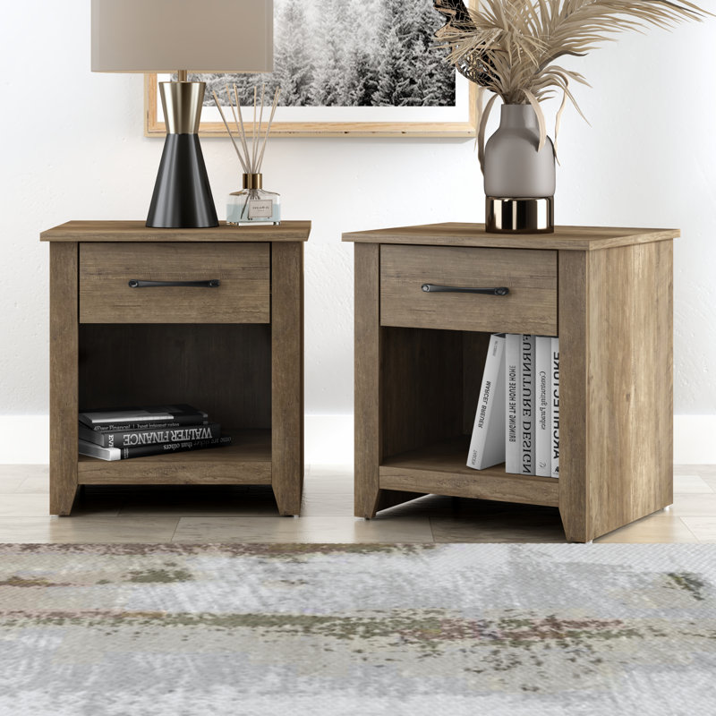 Walter 1 Drawer Nightstand, Knotty Oak