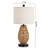 Adone 22.5" Natural Rattan Bedside Table Lamp with Dual USB Ports and Touch Control