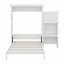 Lit escamotable avec tablettes de rangement et décoration à persiennes-715616667