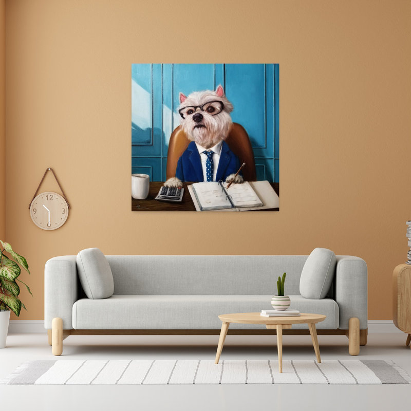 Cfo Contemporary Dog Urban Art, H 48 po x l 48 po