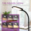 Litespan Slim 55 in. Industrial Dimmable LED Directional Task Floor Lamp, Black Finish-62954092