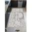 Tapis gris / blanc en polyester tissé à la machine-1615234776