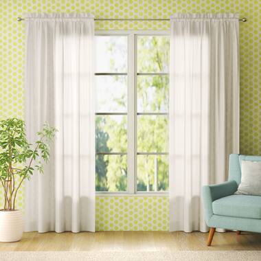 Jaklyn Crushed Texture Semi-Sheer Rod Pocket Curtain Panel