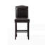 26.25" Upholstered Counter Height Barstools with Nailhead Trim