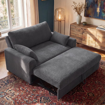Hoelscher Pull Out Sleeper Sofa With Upholstered Chaise