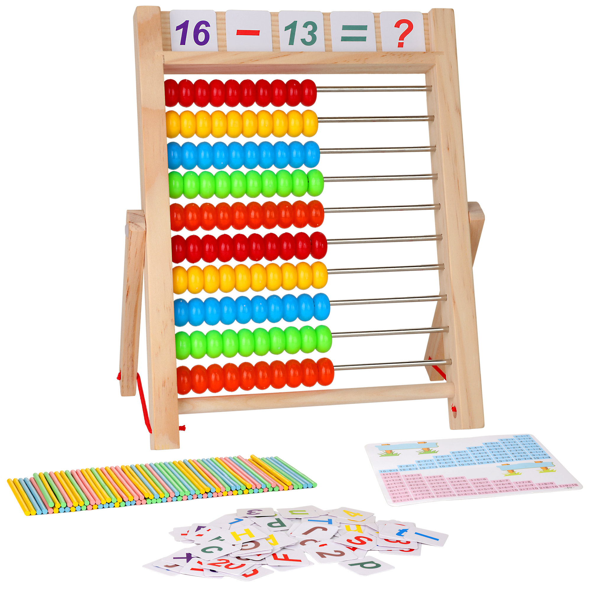 Melissa & Doug Abacus - Classic Wooden Educational Counting Toy With 100  Beads