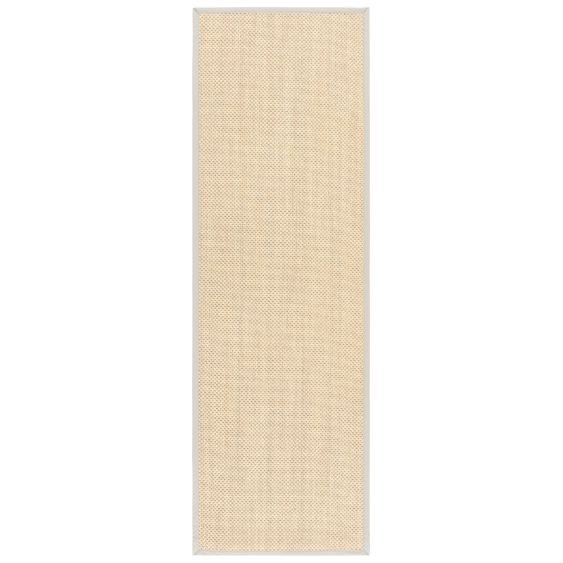 Natural Fiber 130 Area Rug In Maize / Beige, Runner 2'6" x 8'