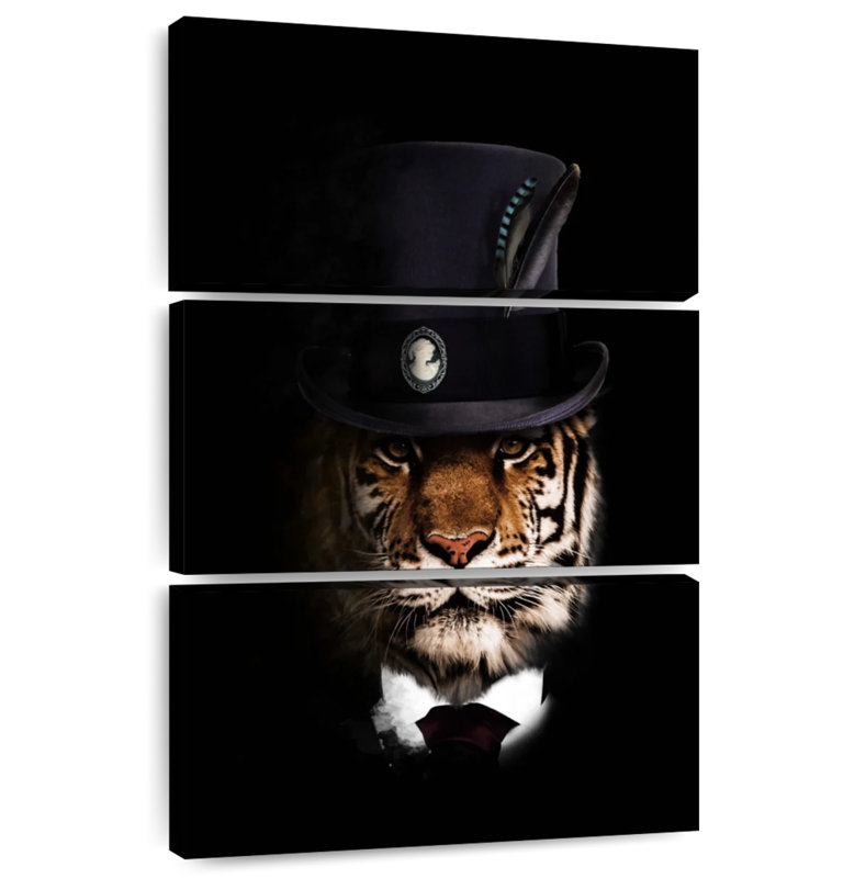 Ketti Classy Tiger I, 74" H x 48" W