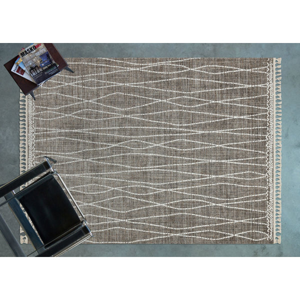 Natur Pur Devonshire Geometric Machine Woven Brown Area Rug | Wayfair.co.uk