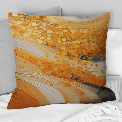 Coussin Golden Harvest IV - Abstract Landscape
