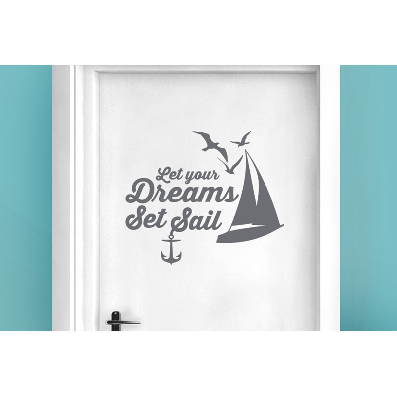 Nautical & Beach Wall Decal, Grey