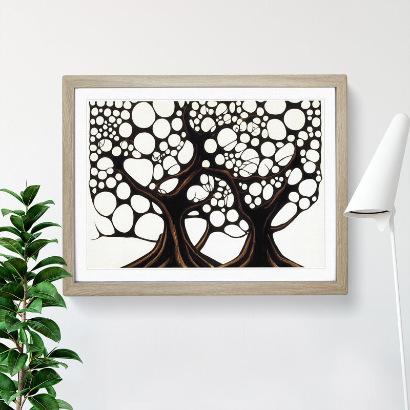 Dashing Trees - Framed Print, Oak Framed, 34cm H x 46cm W x 2cm D