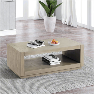 Table basse rectangulaire de style contemporain