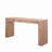 Rustic Wood Console Table with Natural Log Accent