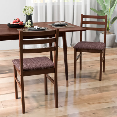 Dalmiro Upholstered Counter Stool with Solid Wood Frame